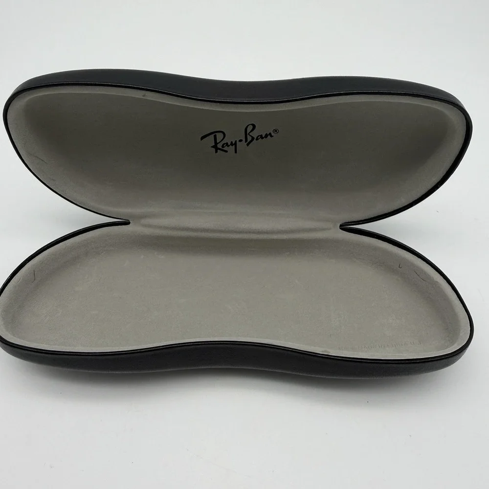 Ray-Ban Black Hard Sunglasses Eyeglasses Case Clamshell w/ Logo